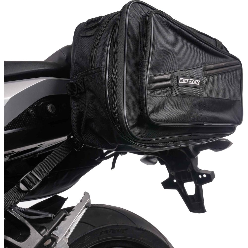 BikeTek Soft Luggage 'Diablo' Saddle Pannier Bags 2x 21L Capacity (Image 5) - ThrottleChimp