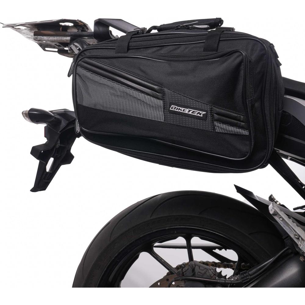 BikeTek Soft Luggage 'Diablo' Saddle Pannier Bags 2x 21L Capacity (Image 7) - ThrottleChimp