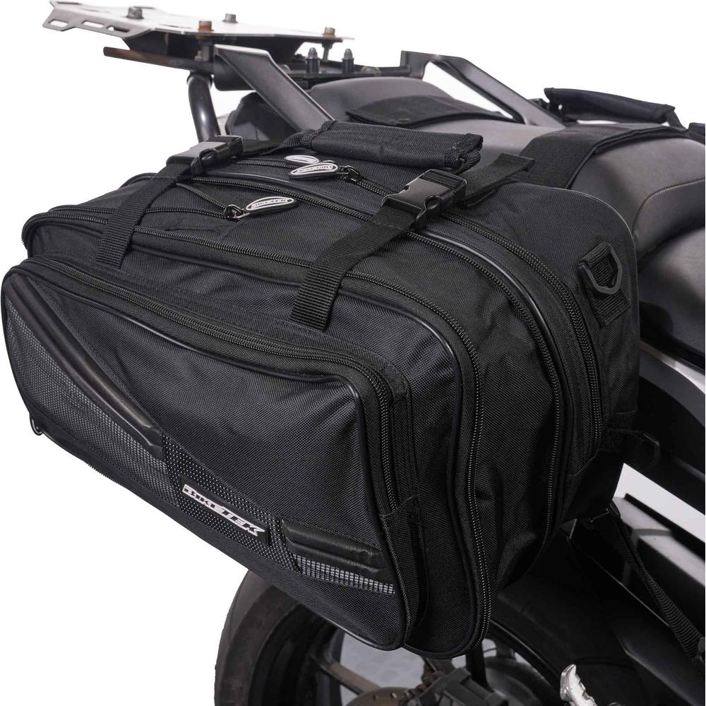 BikeTek Soft Luggage 'Diablo' Saddle Pannier Bags 2x 21L Capacity (Image 3) - ThrottleChimp