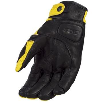 LS2 Duster Leather Gloves Mustard / Black (Image 2) - ThrottleChimp