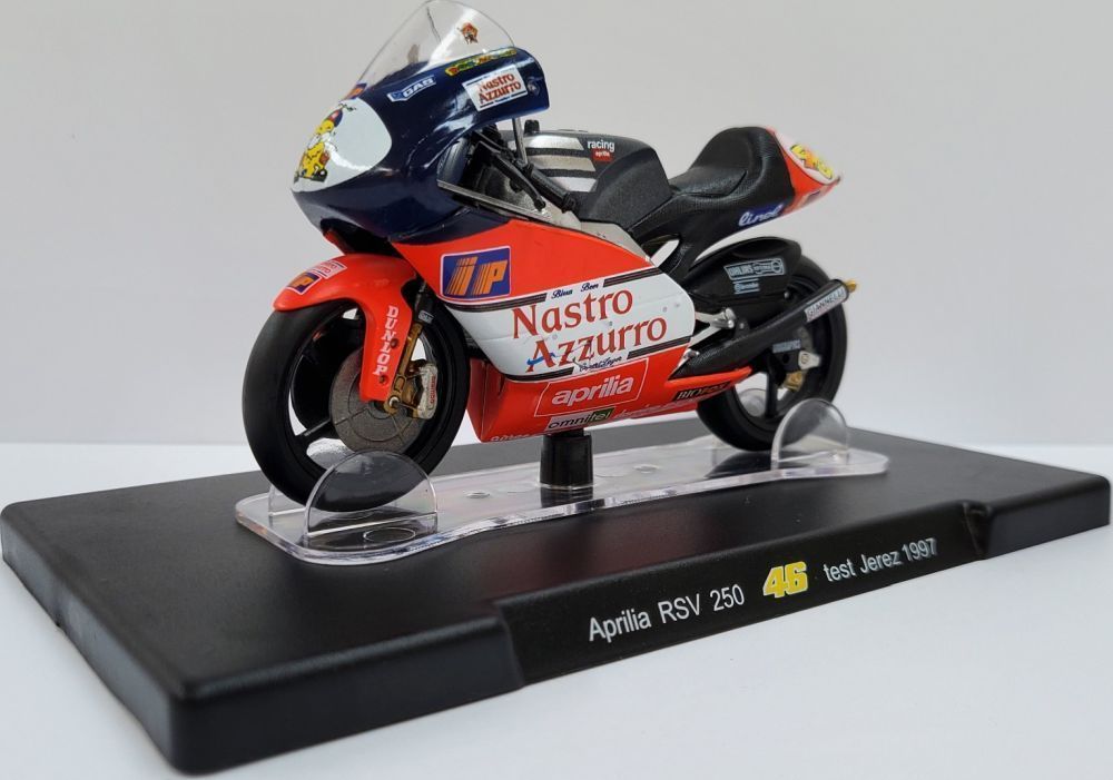 MAG Aprilia RSV 250 Jerez 1997 Rossi Valentino Rossi Collection - 1:18 FREE 1 YEAR Returns, FREE UK Delivery | ThrottleChimp