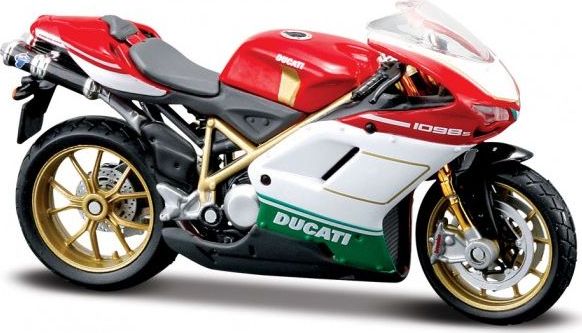 Maisto Ducati 1098S White / Red / Green - 1:18 FREE 1 YEAR Returns, FREE UK Delivery | ThrottleChimp