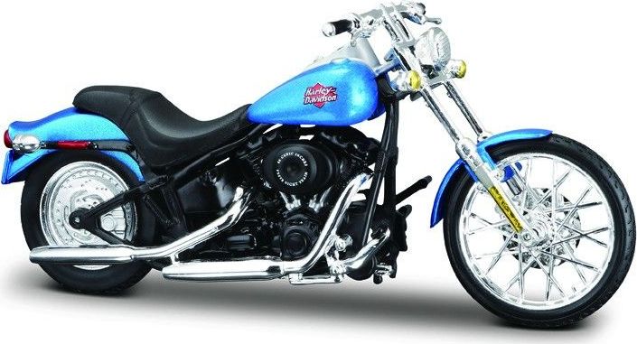 Maisto Harley Davidson Fxstb Night Train 2002 Blue / Blue - 1:18 FREE 1 YEAR Returns, FREE UK Delivery | ThrottleChimp