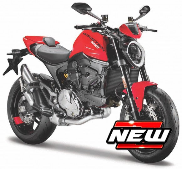 Maisto Ducati Monster 2021 Red - 1:18 FREE 1 YEAR Returns, FREE UK Delivery | ThrottleChimp