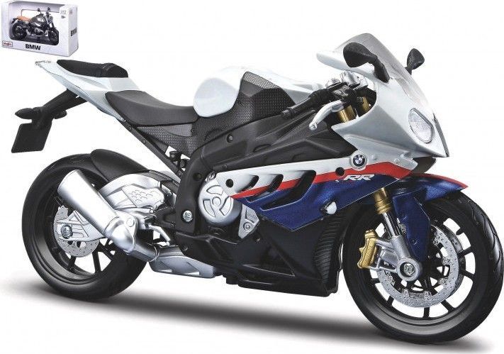 Maisto BMW S1000 RR White / Blue / Red - 1:12 FREE 1 YEAR Returns, FREE UK Delivery | ThrottleChimp