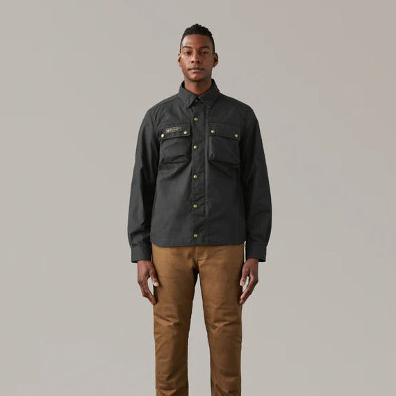 Belstaff Mansion Riding Shirt Black (Image 3) - ThrottleChimp