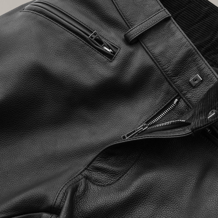 Belstaff McGregor Leather Trouser Black (Image 8) - ThrottleChimp