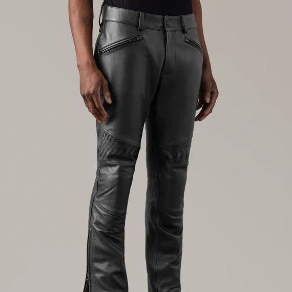 Belstaff McGregor Leather Trouser Black (Image 3) - ThrottleChimp