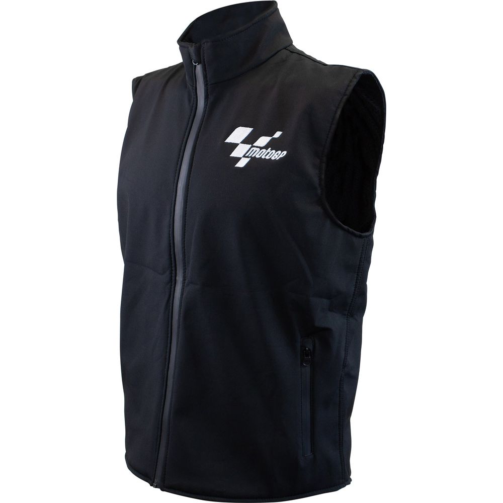 MotoGP Softshell Adult Gilet Black - ThrottleChimp