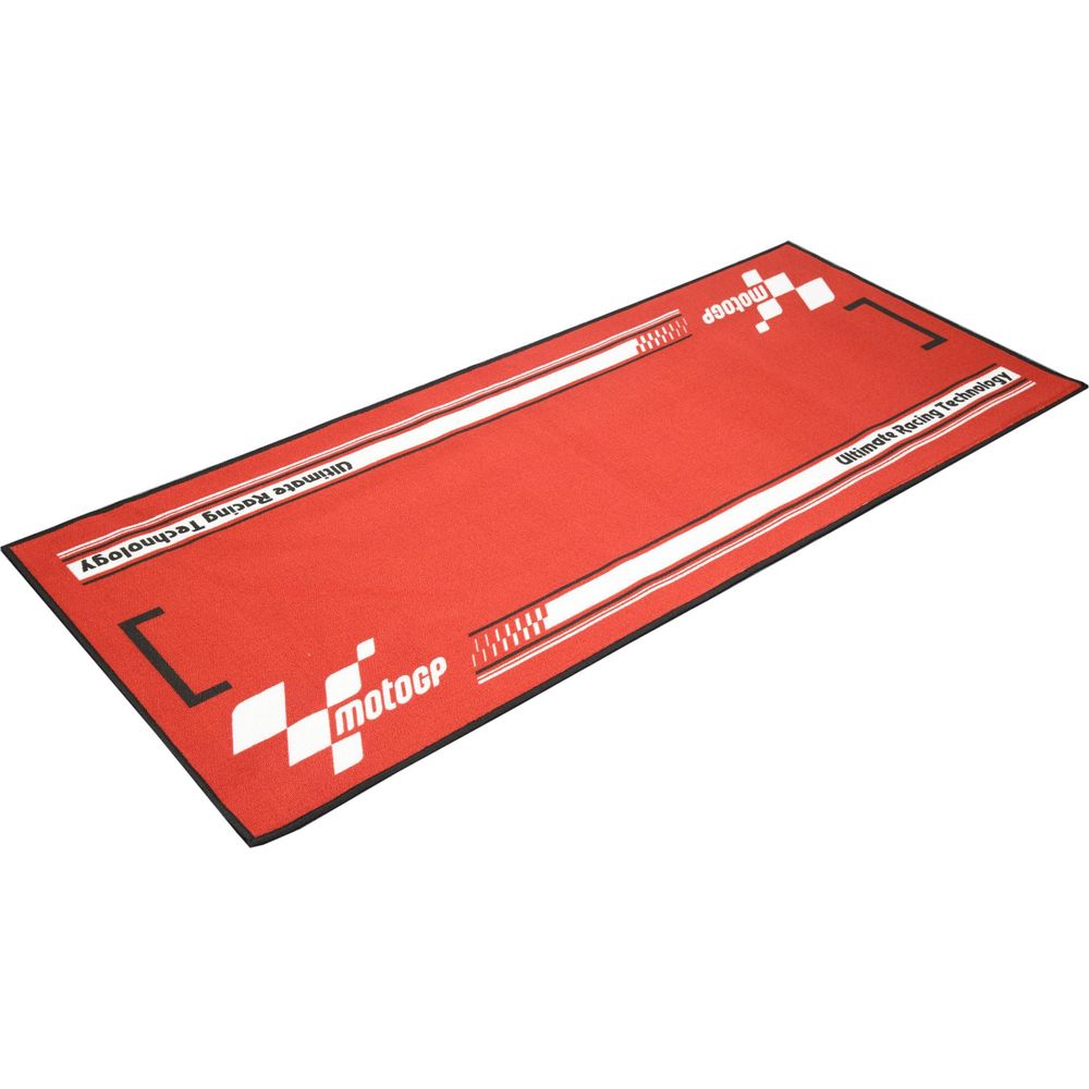 MotoGP Series 4 Garage Mat Red / White (Image 2) - ThrottleChimp