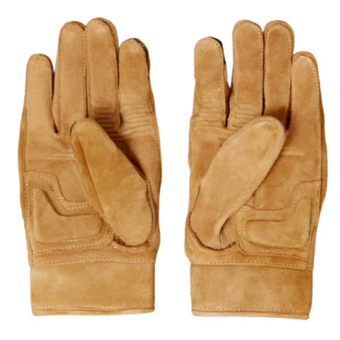 Belstaff Montgomery Leather Gloves Suede Sand (Image 3) - ThrottleChimp