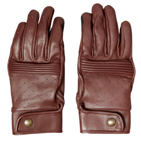 Belstaff Montgomery Leather Gloves Oxblood - ThrottleChimp