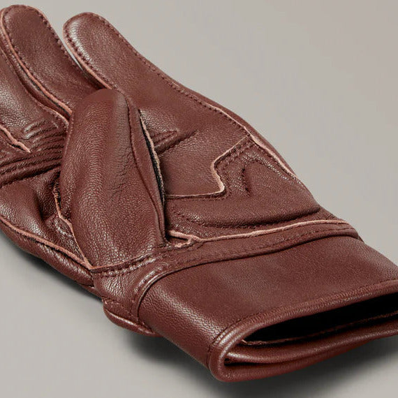 Belstaff Montgomery Leather Gloves Oxblood (Image 4) - ThrottleChimp