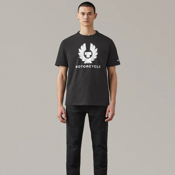 Belstaff Phoenix T-Shirt Black FREE 1 YEAR Returns, FREE UK Delivery | ThrottleChimp