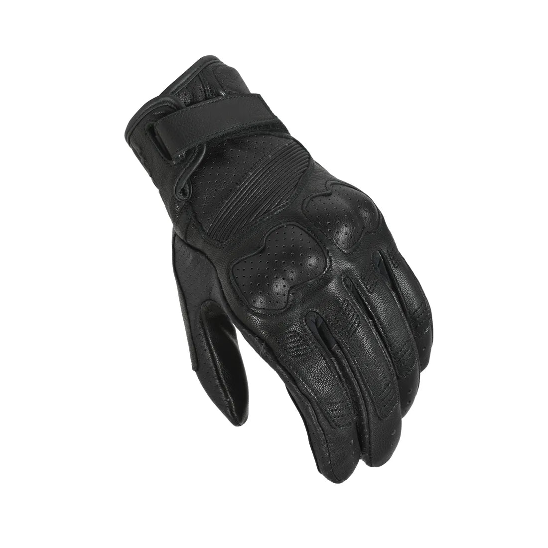 Macna Bold Leather Gloves Black FREE 1 YEAR Returns, FREE UK Delivery | ThrottleChimp