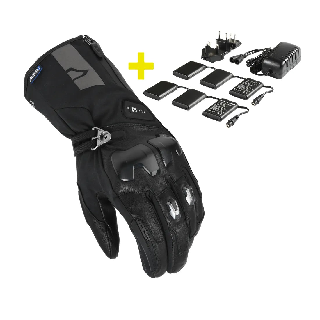 Macna Progress 2.0 RTX DL Heated Gloves With 12V 3A Kit Black FREE 1 YEAR Returns, FREE UK Delivery | ThrottleChimp