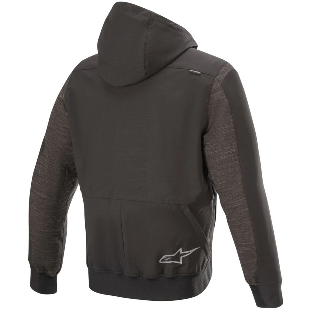 Alpinestars Rhod Windstopper Hoodie Melange / Black FREE 1 YEAR Returns, FREE UK Delivery | ThrottleChimp