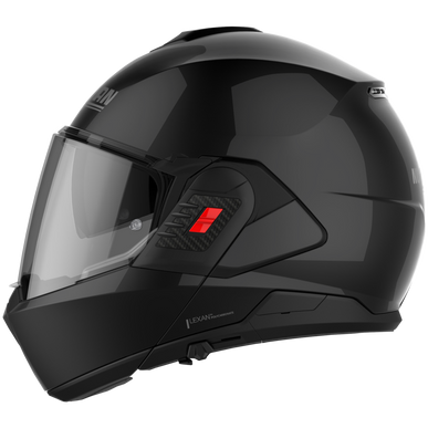 Nolan N120-1 Classic N-Com Modular Flip-Up Helmet Gloss Black (Image 4) - ThrottleChimp