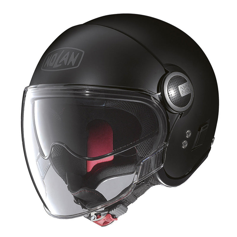 Nolan N21 Visor Classic Open Face Helmet Flat Black - ThrottleChimp