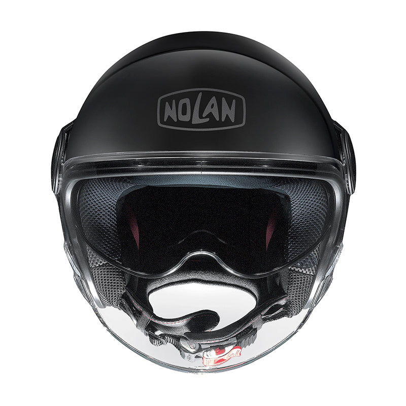 Nolan N21 Visor Classic Open Face Helmet Flat Black (Image 2) - ThrottleChimp