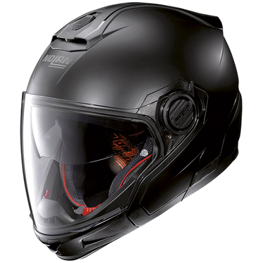 Nolan N40-5 GT 06 Classic N-Com Hybrid Helmet Flat Black (Image 3) - ThrottleChimp