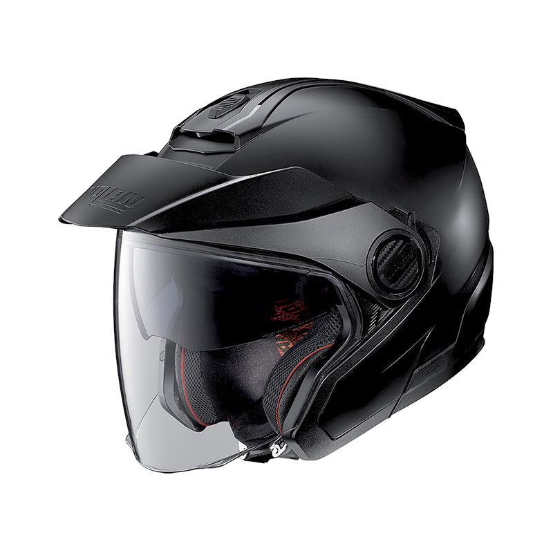 Nolan N40-5 06 Classic N-Com Open Face Helmet Flat Black - ThrottleChimp