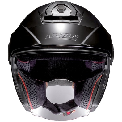 Nolan N40-5 06 Classic N-Com Open Face Helmet Flat Black (Image 2) - ThrottleChimp