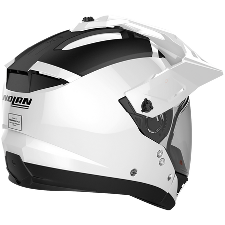 Nolan N70-2 X 06 Classic N-Com Adventure Helmet Metal White (Image 2) - ThrottleChimp