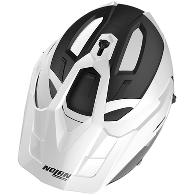 Nolan N70-2 X 06 Classic N-Com Adventure Helmet Metal White (Image 3) - ThrottleChimp