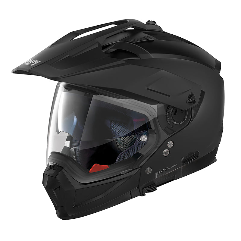 Nolan N70-2 X 06 Classic N-Com Adventure Helmet Flat Black FREE 1 YEAR Returns, FREE UK Delivery | ThrottleChimp