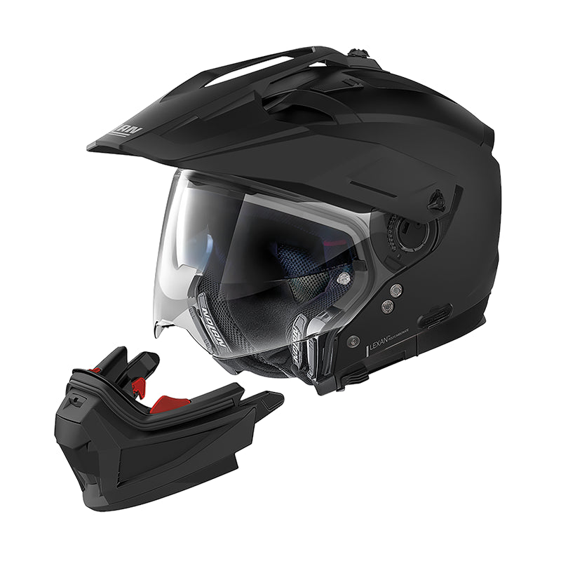 Nolan N70-2 X 06 Classic N-Com Adventure Helmet Flat Black (Image 2) - ThrottleChimp