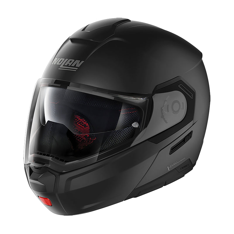 Nolan N90-3 06 Classic N-Com Modular Flip-Up Helmet Flat Black FREE 1 YEAR Returns, FREE UK Delivery | ThrottleChimp