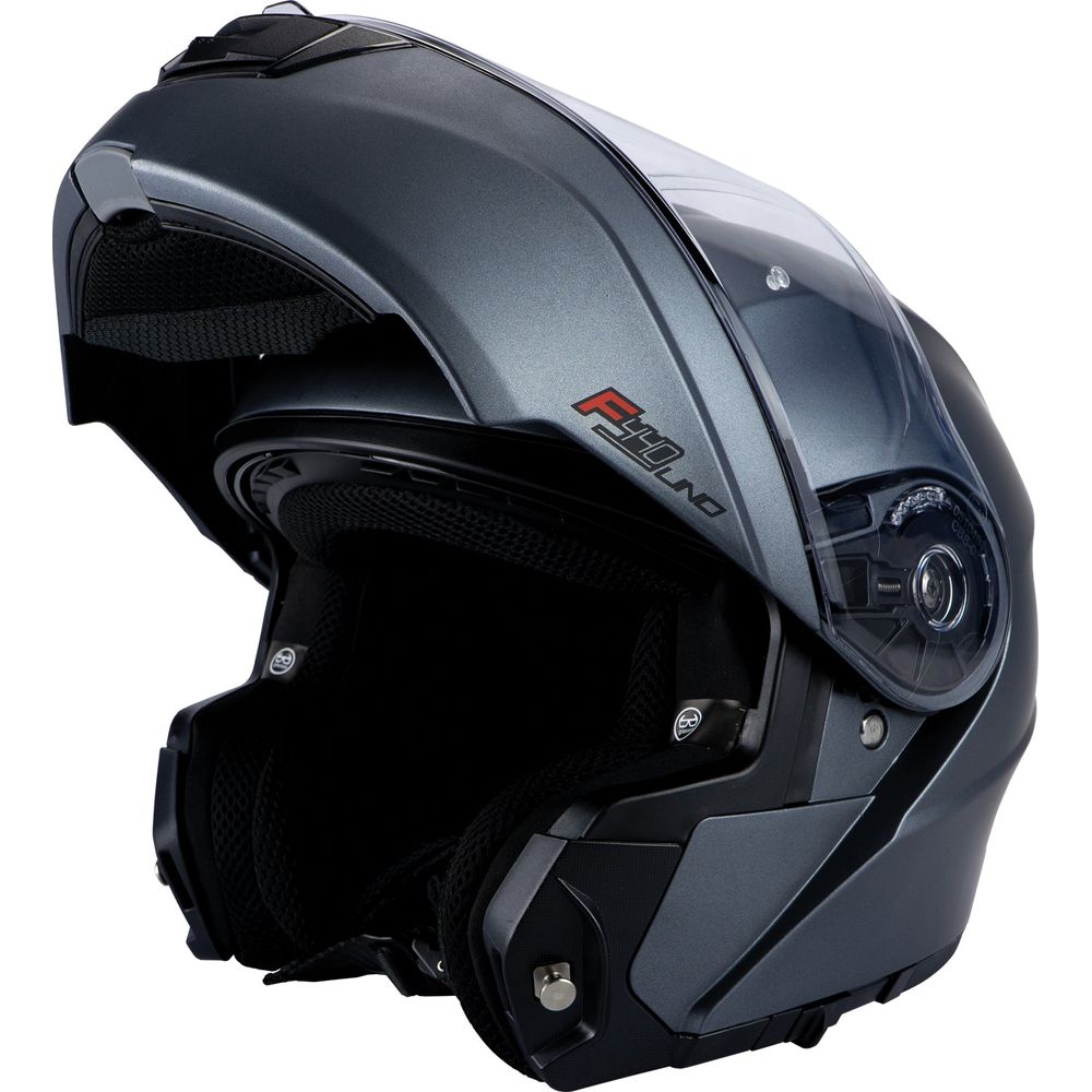 Nitro F440 DVS Flip Up Helmet Satin Gunmetal FREE 1 YEAR Returns, FREE UK Delivery | ThrottleChimp
