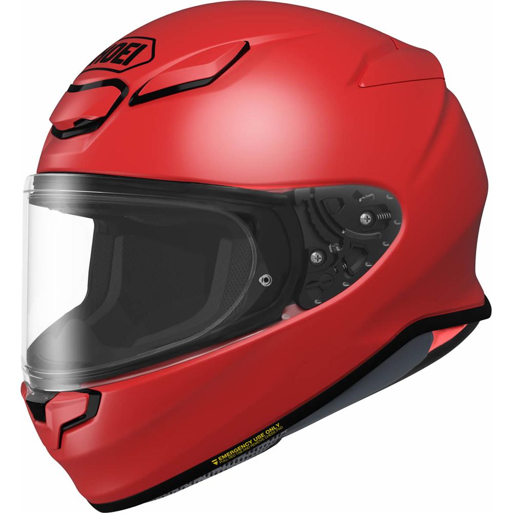 Shoei NXR2 Plain Full Face Helmet Shine Red FREE 1 YEAR Returns, FREE UK Delivery | ThrottleChimp