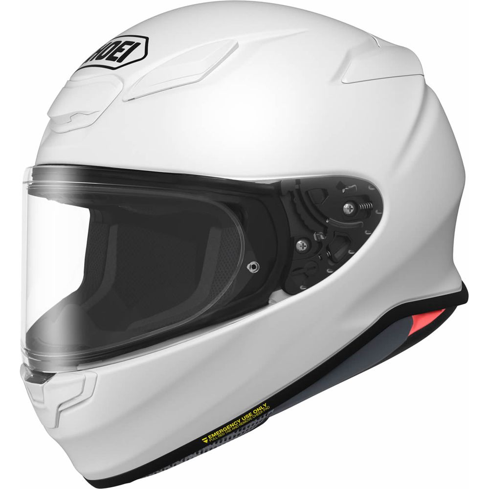 Shoei NXR2 Plain Full Face Helmet White - ThrottleChimp