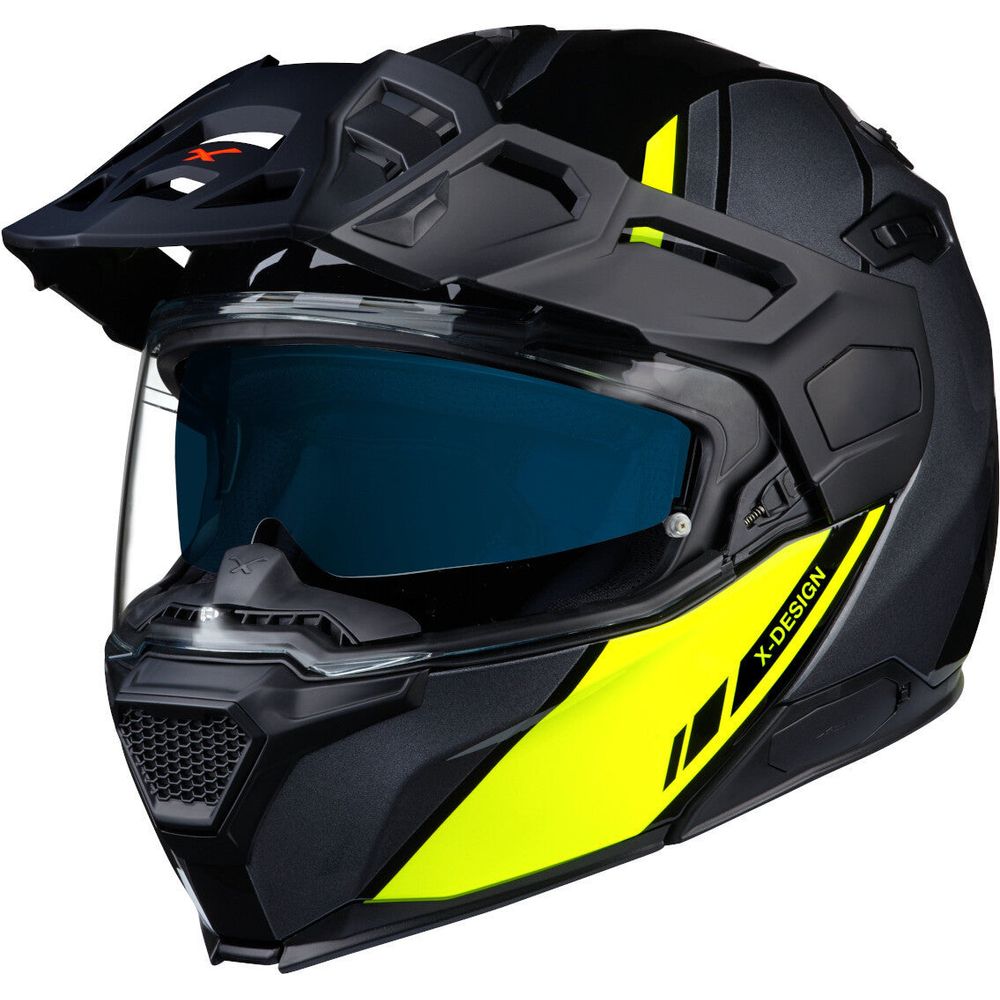 Nexx X Vilijord Flip Up Helmet Hi-Viz Yellow / Grey (Image 2) - ThrottleChimp