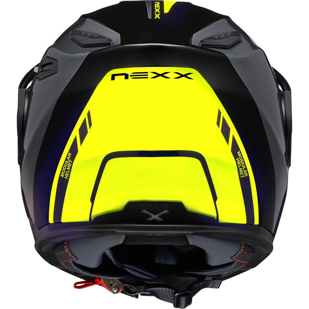 Nexx X Vilijord Flip Up Helmet Hi-Viz Yellow / Grey (Image 4) - ThrottleChimp