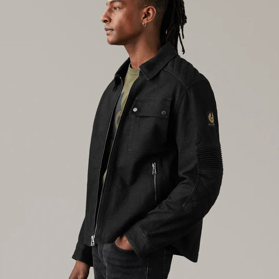 Belstaff Outrider Textile Jacket Black (Image 2) - ThrottleChimp