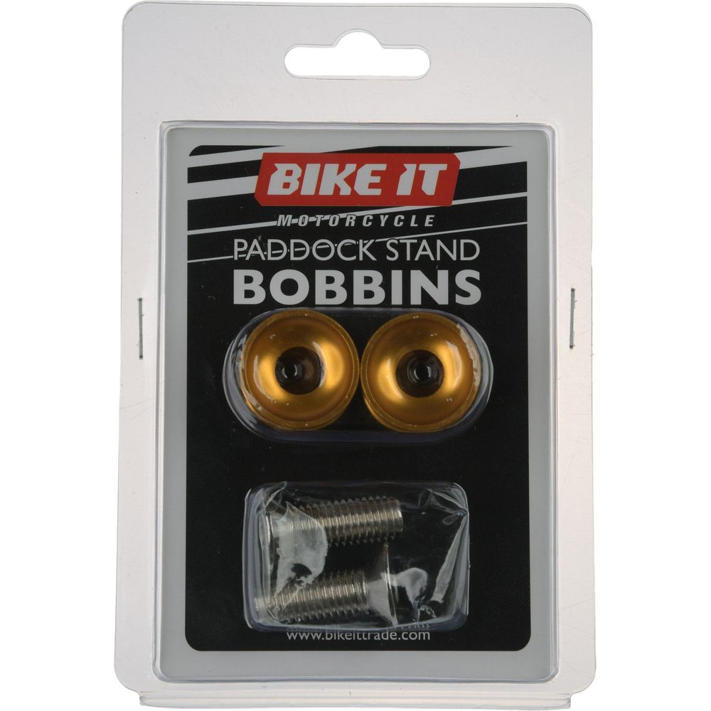 Bike It 1.25 Pitch Paddock Stand Bobbins Gold (Image 5) - ThrottleChimp