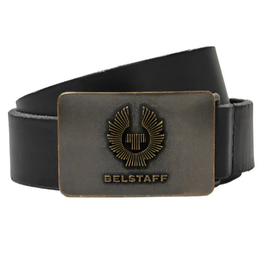 Belstaff Phoenix Leather Belt Black - ThrottleChimp