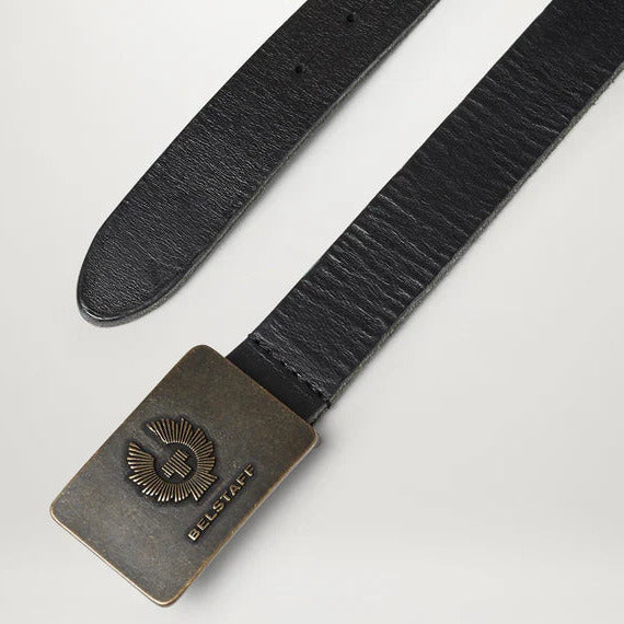 Belstaff Phoenix Leather Belt Black (Image 2) - ThrottleChimp