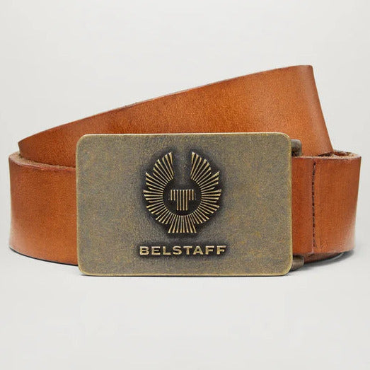 Belstaff Phoenix Leather Belt Chestnut (Image 2) - ThrottleChimp