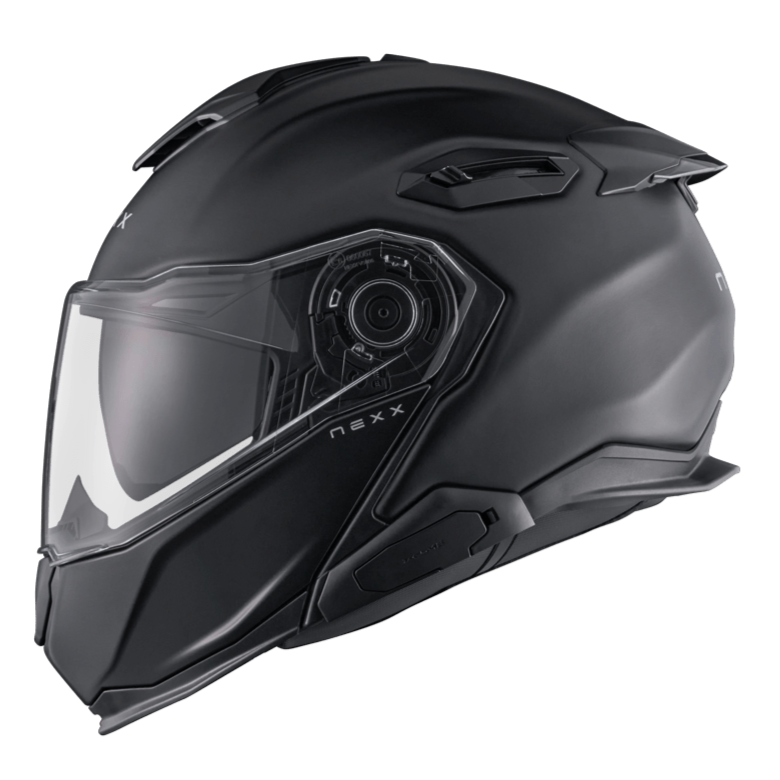 Nexx X.Lifetour Plain Flip Up Helmet Matt Black FREE 1 YEAR Returns, FREE UK Delivery | ThrottleChimp