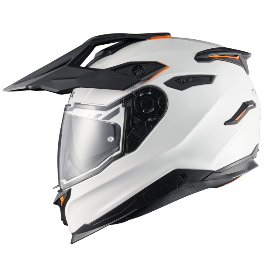 Nexx Y.TRAVL Plain Adventure Helmet White FREE 1 YEAR Returns, FREE UK Delivery | ThrottleChimp