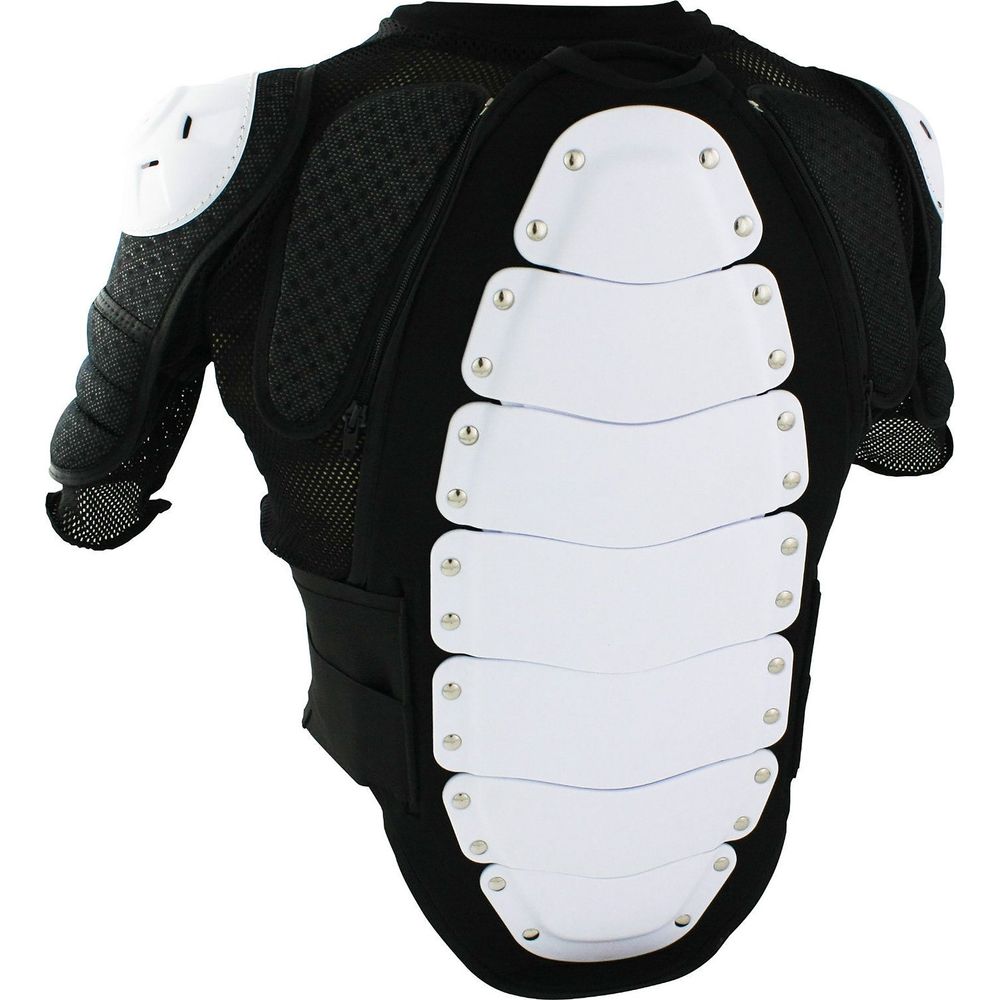 GP Pro Land-Attack Adult Short Sleeved Protector Jacket White (Image 2) - ThrottleChimp