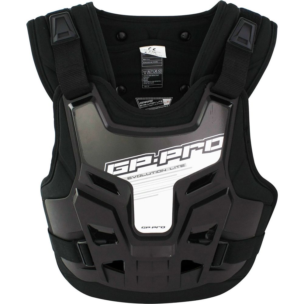 GP Pro Evolution Lite Adult MX Chest / Back Protector Black - ThrottleChimp