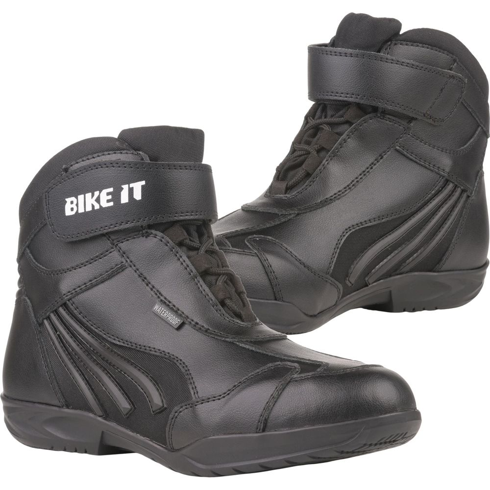 Bike It Perun Low-Cut Waterproof Boots Black - ThrottleChimp