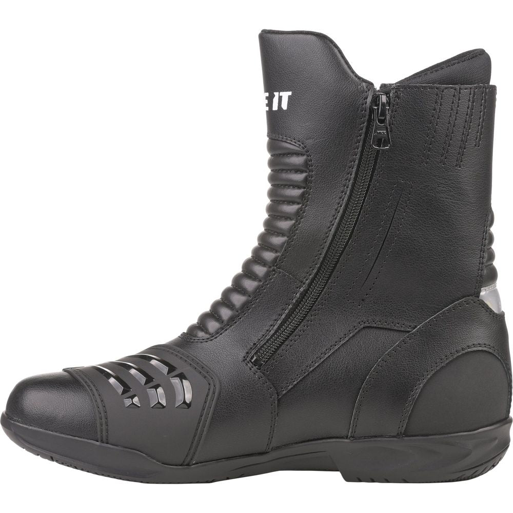 Bike It Preto Mid Length Waterproof Boots Black (Image 5) - ThrottleChimp