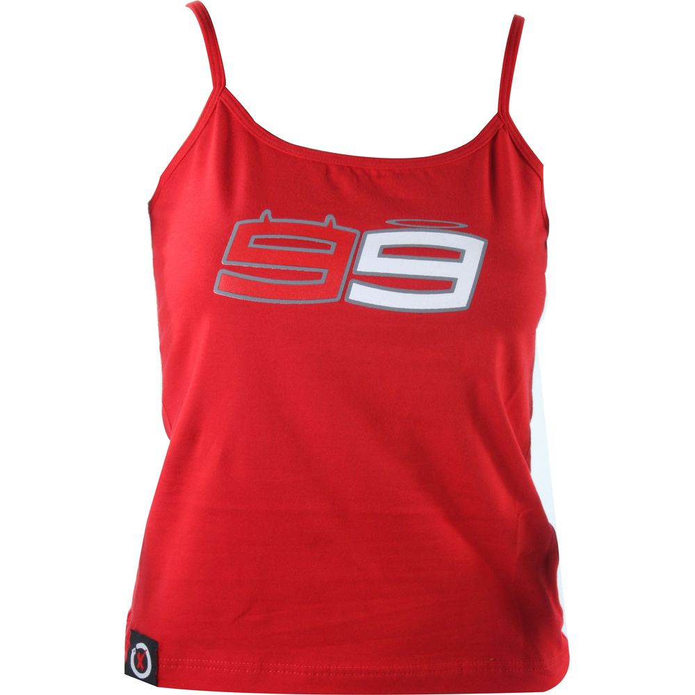 MotoGP Lorenzo 99 Ladies Vest Red - ThrottleChimp