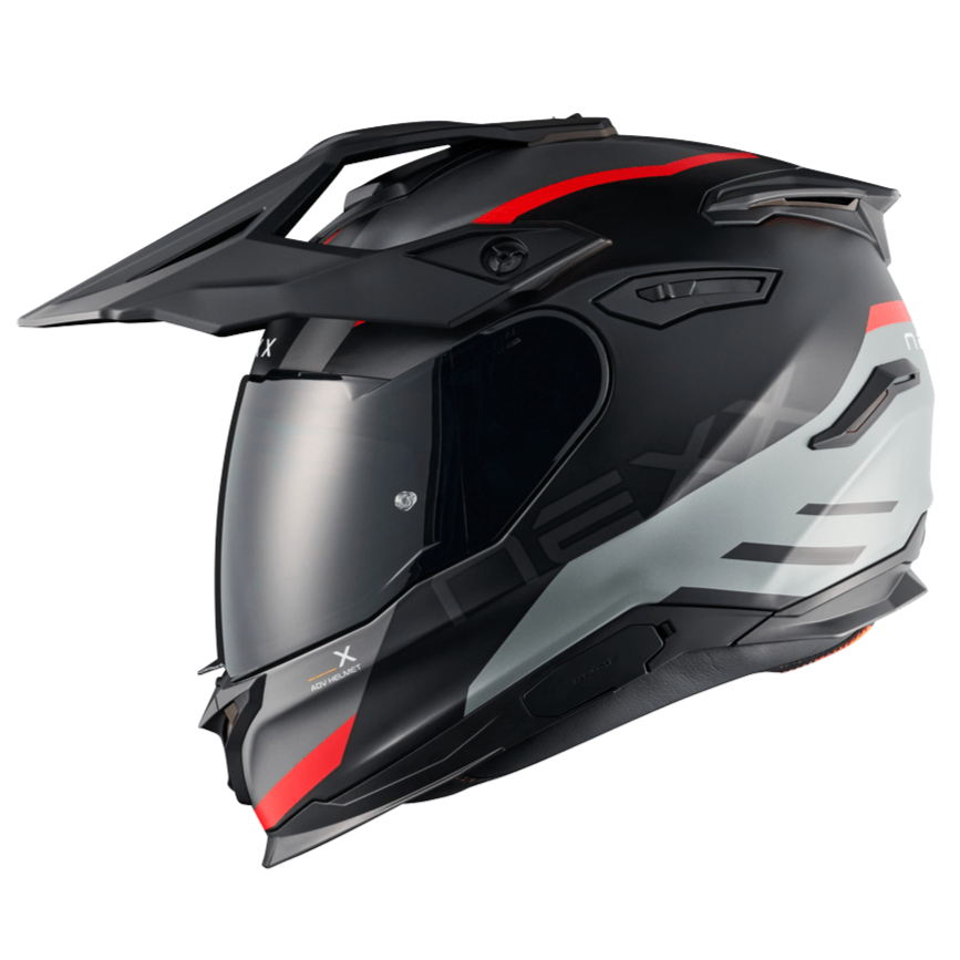 Nexx Y.TRAVL Quest Adventure Helmet Matt Black / Red FREE 1 YEAR Returns, FREE UK Delivery | ThrottleChimp